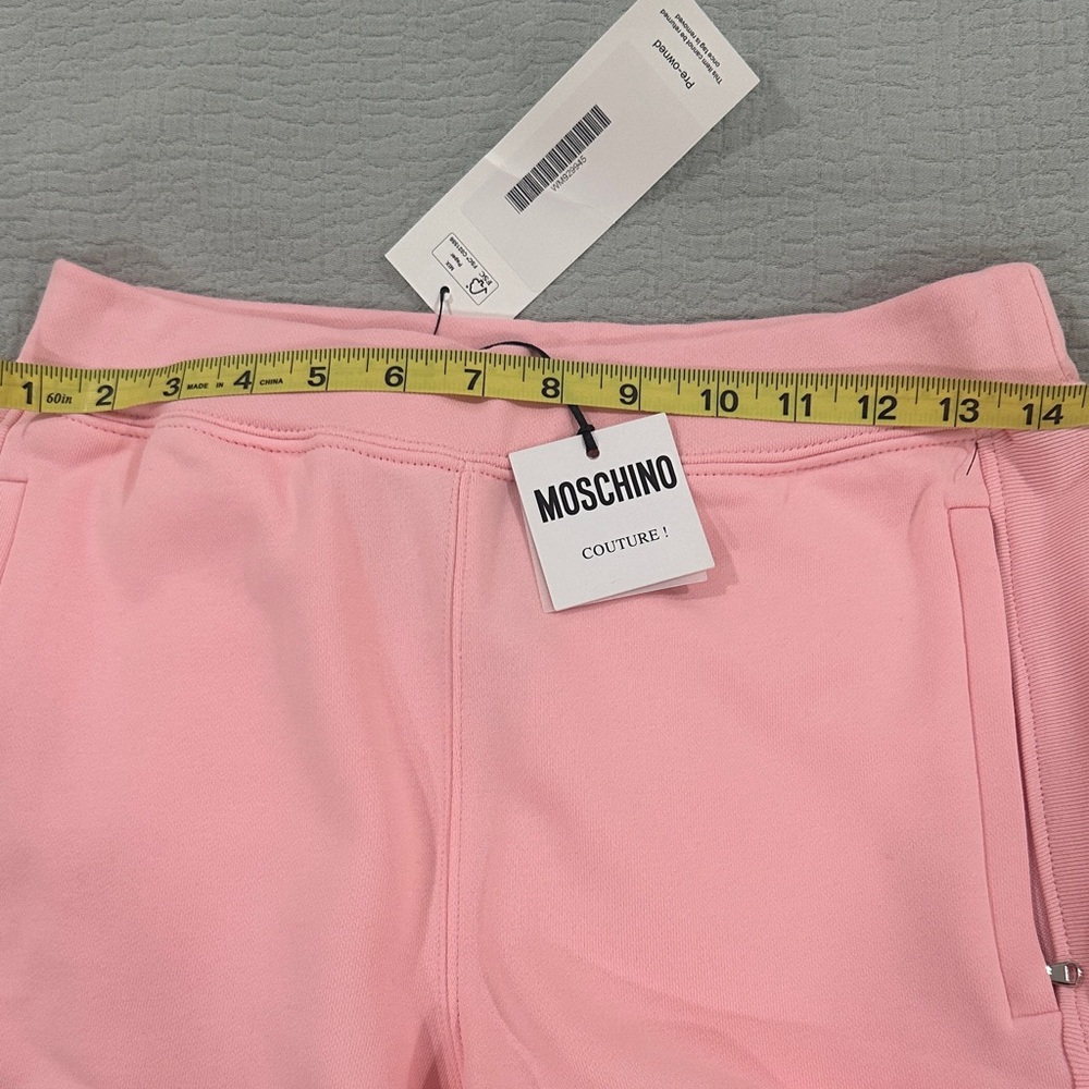 Moschino Pink Track Joggers with Colorblock Back Patch - Picture 7 of 8